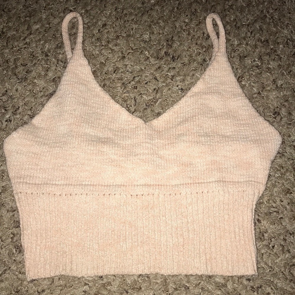 Light Pink Cropped Tank Top !!! 💕